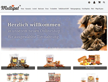 Tablet Screenshot of multipet.de
